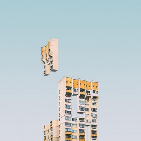 L’architecture brutaliste de Sofia traitée comme le jeu Tetris