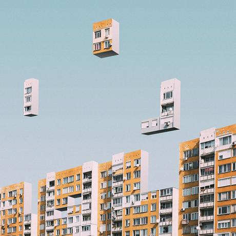 L’architecture brutaliste de Sofia traitée comme le jeu Tetris