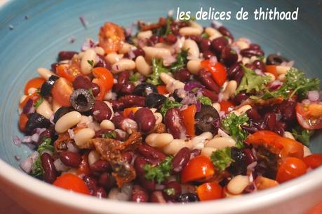 salade protéinée de haricots blancs et rouges salade protéinée de haricots blancs et rouges