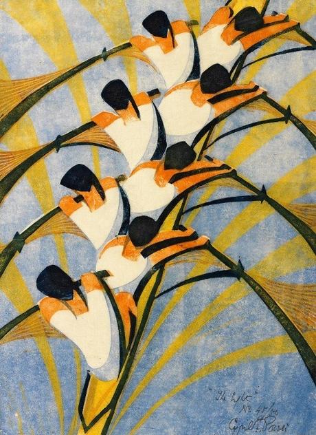 Cyril Power, The Eight, 1930, 38.4 x 26.4 cm