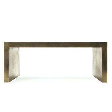 linen wrapped coffee table antiqued brass clad coffee table coffee table global home