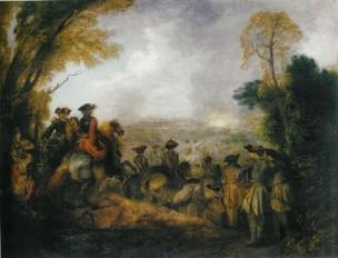 Watteau 1710 ca Le defile (The line of March) York Museums Trust