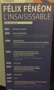 Colloque ce jour au Musée du quai Branly Jacques Chirac « Félix Fénéon l’insaisissable » le 23 Octobre 2019