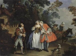 Pater 1733 ca Le baiser donne coll privee