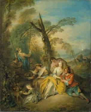 Pater, Jean-Baptiste, 1695-1736; The Swing (La conversation interessant)