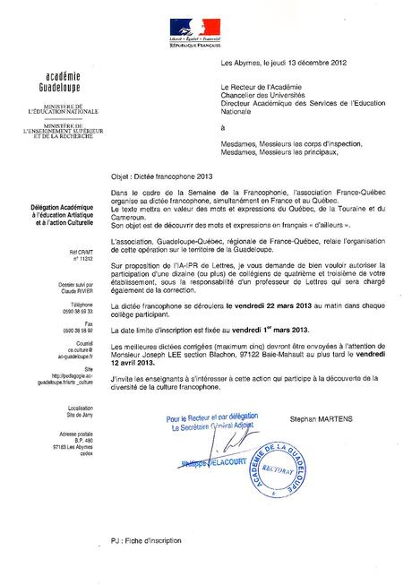 exemple de circulaire  À Découvrir