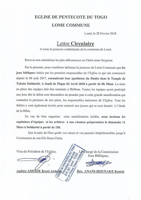 exemple de circulaire  À Découvrir