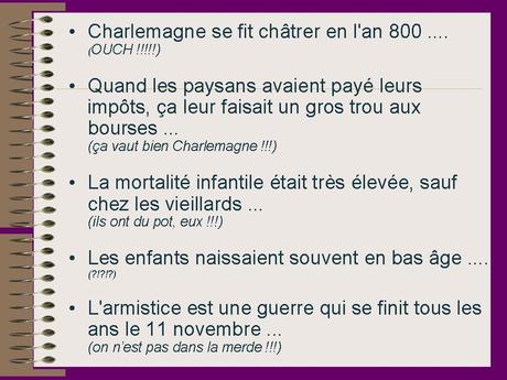 Divers - Bétisier scolaire - 1