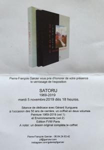 Galerie Pierre-François Garcier  SATORU (5/9 Novembre 2019)
