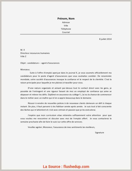 lettre de motivation conseiller en assurance  À Voir