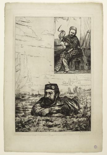 Leopold Armand Hugo double autoportrait a l'ibis Maison de Victor Hugo Hauteville House