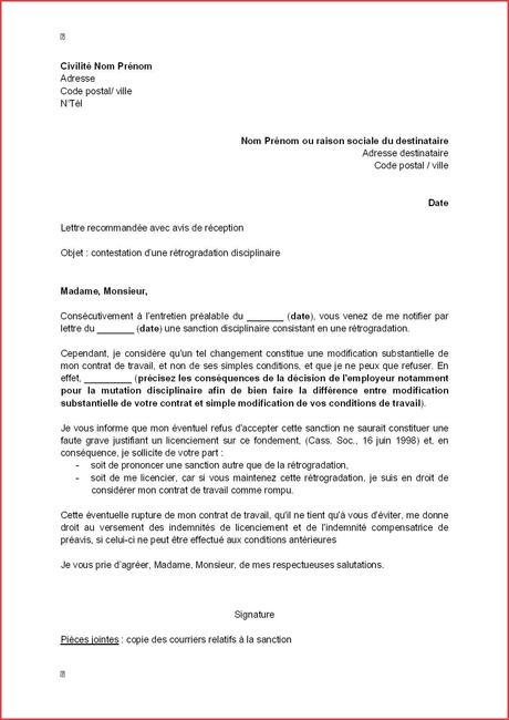 modèle de lettres Meilleur exemple courrier recommandé modele de lettre ...