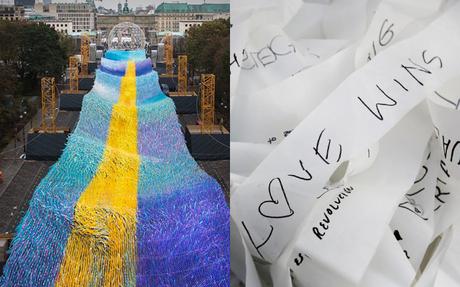 Une installation géante pour les 30 ans de la chute du Mur de Berlin