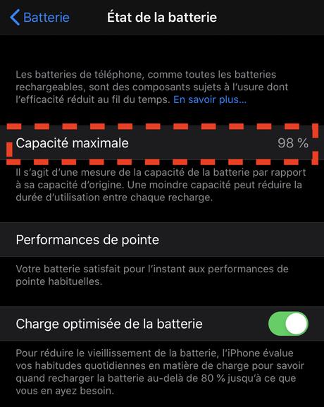 Comment vérifier l’état de la batterie de votre iPhone