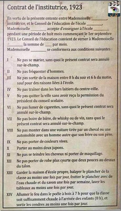 Divers - Contrat de 1923