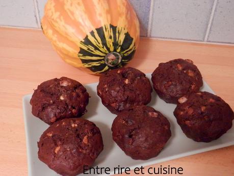 Muffins au Patidou et chocolat Muffins au Patidou et chocolat