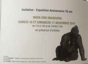 Galerie Estades  10 ans  WEEK-END inaugural 16/17 Novembre 2019