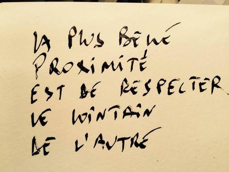 au lointain de l'autre