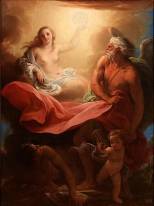 BATONI Pompeo 1747 Le temps revele la Verite Rhode Island School of Design Museum