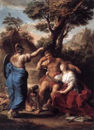 Batoni Pompeo 1748 Hercules at the Crossroads, Collections du Prince de Lichtenstein