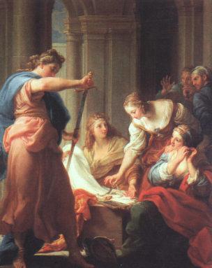Batoni Pompeo 1745 Achilles_at_the_Court_of_Lycomedes,_Galleria_degli_Uffizi,_Florence