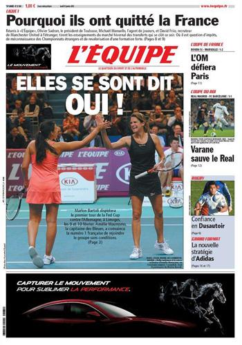 Tennis, Fed Cup : Super Marion rosse