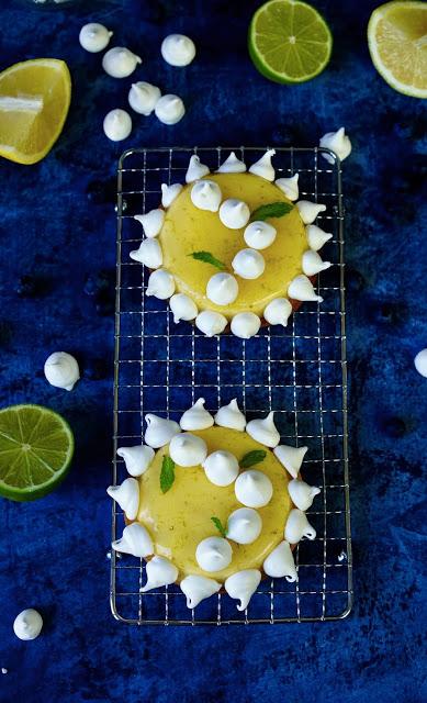 meringue croustillante , crémeux citron , tartelette , dessert festif
