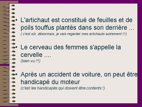 Divers - Bétisier scolaire - 2