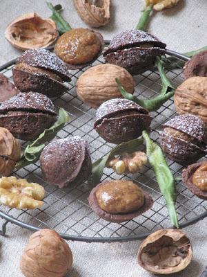 Noix sablées au chocolat au lait