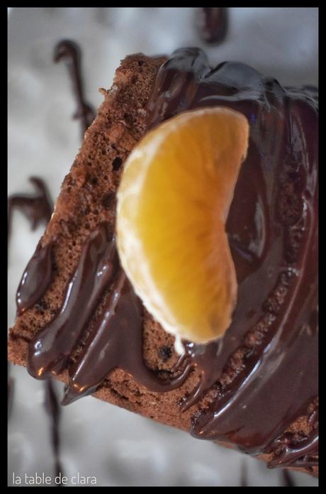 Gâteau roulé chocolat clémentines