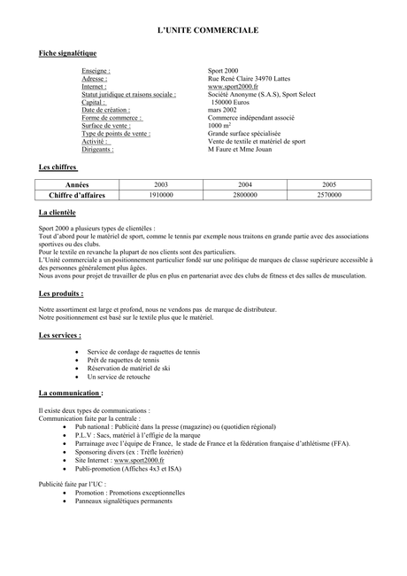 fiche de présentation d’une entreprise presentation de l`entreprise