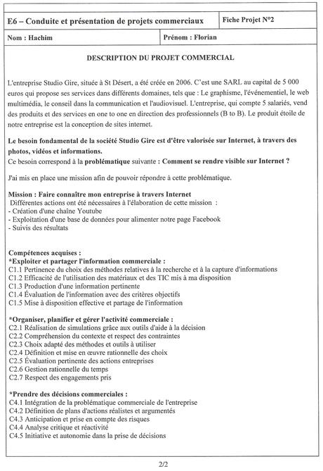 fiche de présentation d’une entreprise Épreuve E6 - aide-bts-ndrc.overblog.com