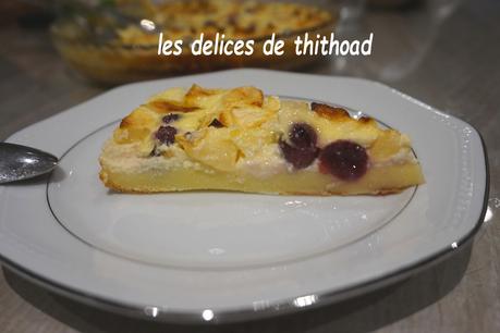 Clafoutis pommes et raisins à la semoule fine