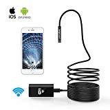 Meilleur endoscope WiFi Endoscope Pancellent Wireless Endoscope 2.0 Méga Pixels HD Inspection Caméra Rigide Serpent Cable (5 Metes) Pour IOS Iphone Smartphone Android de Samsung