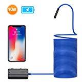 Meilleur endoscope DEPSTECH 1200P Semi-rigid WiFi Endoscope 10M, Caméra HD 2,0 Mégapixels CMOS IP67 Etanche Caméra Serpent & 2200mAh Batterie Compatible avec IOS/Android/iPad/Mac/PC/Laptop (Bleu)