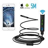 Meilleur endoscope Pancellent Endoscope WiFi Inspection Caméra HD 1200P IP68 Etanche avec 8 LED, Câble de Serpent Semi-Rigid Flexible pour iOS iPhone Android Tablette(16.5FT, dernière Version)