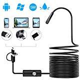 Meilleur endoscope Endoscope Android 3 en 1 USB/Micro USB/Type-C Endoscope USB HD 2.0 Mégapixels Etanche Caméra d'inspection Compatible avec Android Phone Tablet Windows-5M