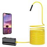 Meilleur endoscope DEPSTECH HD 5.0MP WiFi Endoscope 16 inch Distance Focale, Caméra d'inspection Semi-rigide Serpent 1944P avec 2600 mAh Batterie avec iOS/Android/iPad/Mac/PC/Laptop - 5M
