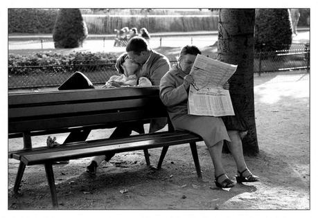 Sabine Weiss, Paris, Palais Royal 1954.