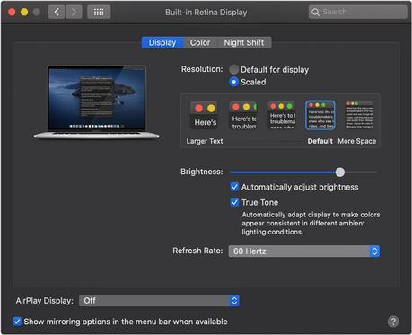 Le MacBook Pro 16 Pouces peut faire varier le taux de rafraîchissement de son écran Le MacBook Pro 16 Pouces peut faire varier le taux de rafraîchissement de son écran