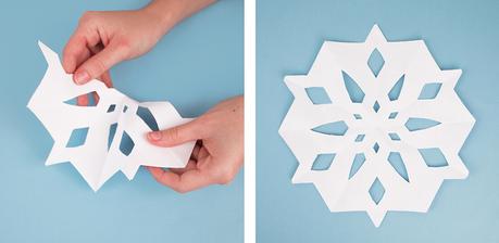 Flocons de neige en papier