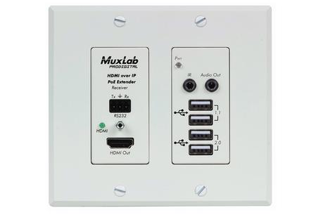 MuxLab 500777-RX : une nouvelle plaque de réception HDMI & KVM sur IP