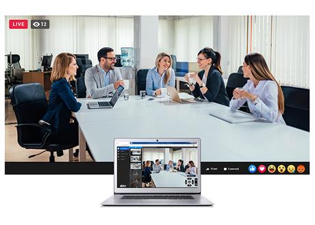 La caméra AVer CAM520 PRO est capable de streamer réunions et conférences