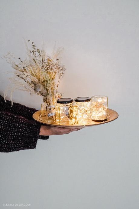 DIY : Réaliser une guirlande lumineuse avec des pots de miel récyclés
