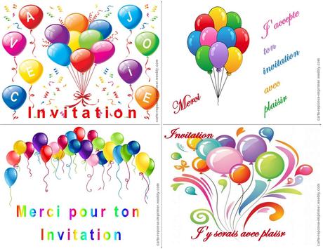 Carte réponse invitation anniversaire | Clife