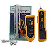 Meilleur Testeur Lan et ligne téléphonique Formulauff JW-360 Testeur de câble réseau LAN Traqueur de Fil téléphonique Diagnostic de kit d'outils de tonalité Ligne RJ45 Test de séquence de Recherche - Jaune