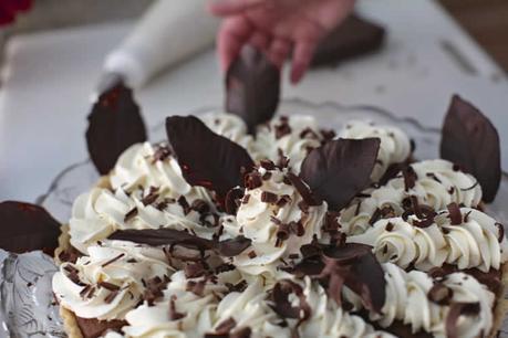 Feuilles en chocolat noir au thermomix