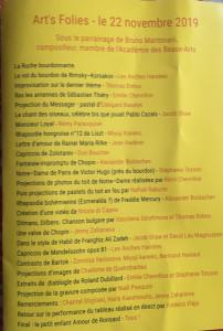 Hier au soir le 22 Novembre 2019 – les 20 ans de Philomuses à Gaveau