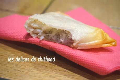 samossas de crabe et oignons