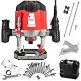 Meilleures défonceuses électriques TecTake DÉFONCEUSE ÉLECTONRIQUE 1200W FRAISE NEUF AVEC COFFRET + ENSEMBLE DE 12 FRAISES
